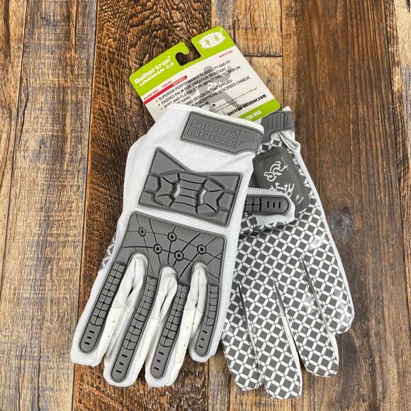 Seibertron Lineman 2.0 Adult X-Large Padded Palm Football Receiver Gloves - Picture 9 of 11